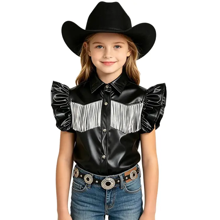 Chemise Métallique Western Cowgirl pour Filles