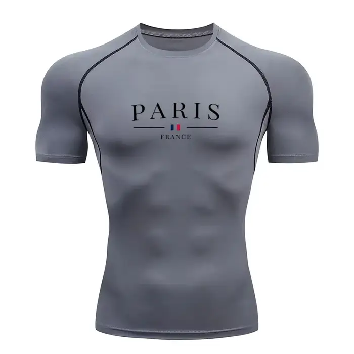 T-shirt de sport moulant pour homme