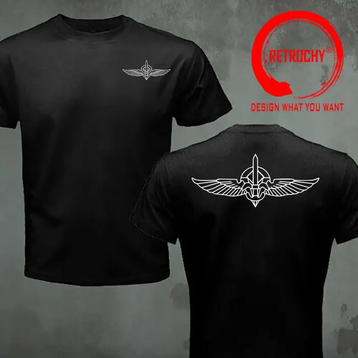 T-shirt imprimé à l'avant et à l'arrière des forces spéciales de l'armée israélienne, Ops Sayeret Du