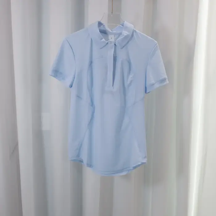 Nouveau Polo Femme Été Tennis Respirant Coupe Slim Séchage Rapide Col Sportif T-shirt Fitness Décont