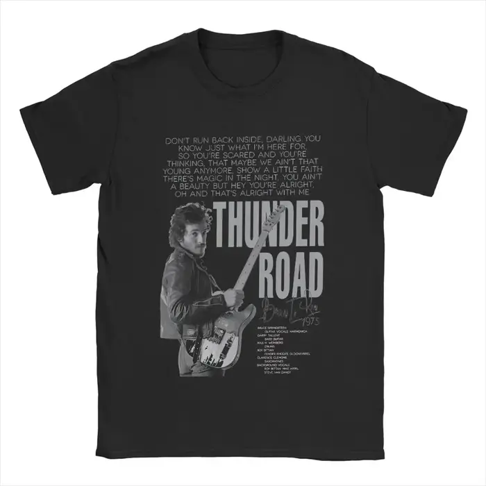 T-shirt Crazy Bruce Springsteens Metal The Boss Rock Music Tour pour hommes et femmes, t-shirt en co