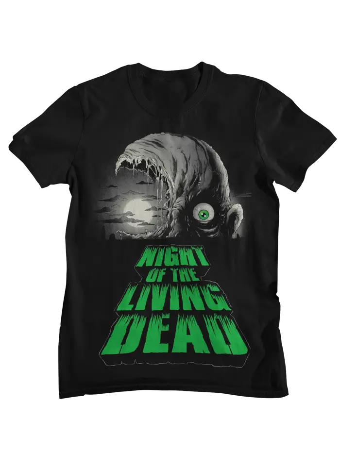 T-Shirt graphique rétro du film d'horreur Night of The Living Dead