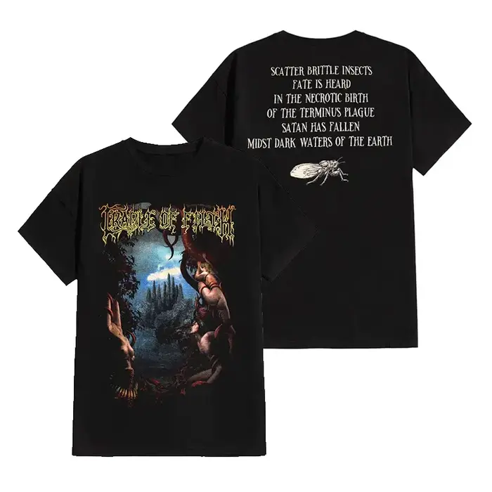T-shirt à manches courtes 2026 Cradle of Filth Band's Extreme Gothic Black Metal Rock Dark American