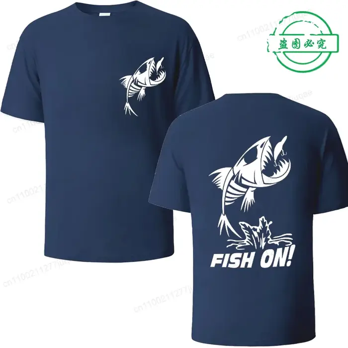 T-shirt drôle pour hommes été pêche pêcheur Sport chemise