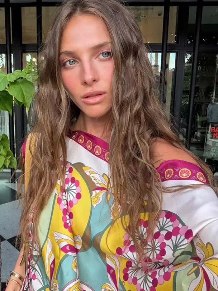 Nouveau débardeur asymétrique imprimé à une épaule avec lien pour femme, coupe ample et irrégulière, idéal pour la fête ou la plage