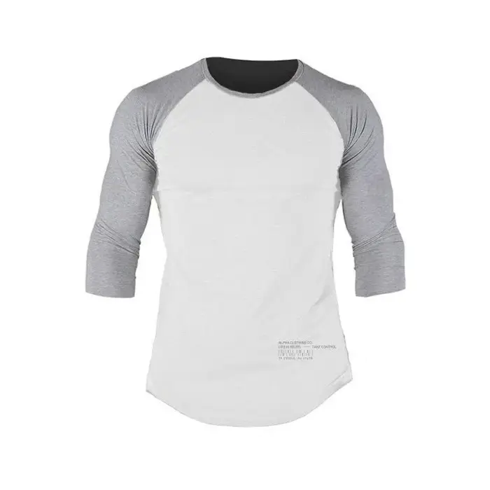 T-shirt à manches 3/4 en coton pour homme