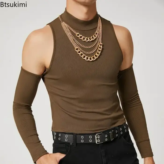 T-shirt col roulé pour hommes
