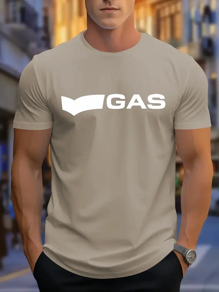 T-shirt à manches courtes et col rond pour hommes