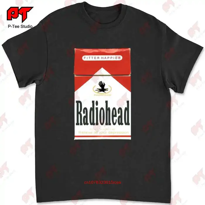 T-shirt pour struction er Radiohead Malboro, 9PIO
