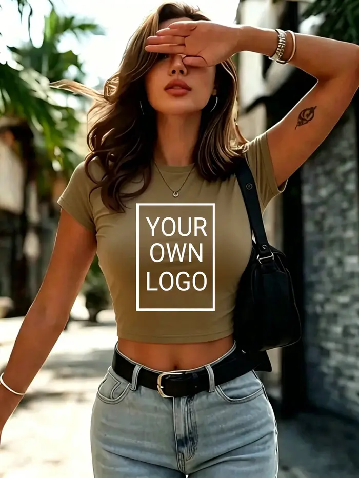 T-shirts personnalisés avec logo et image pour femmes