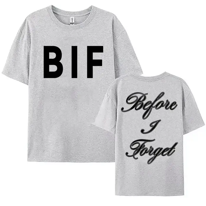 T-shirt unisexe imprimé avec le design de l'album TKL Before I Forget