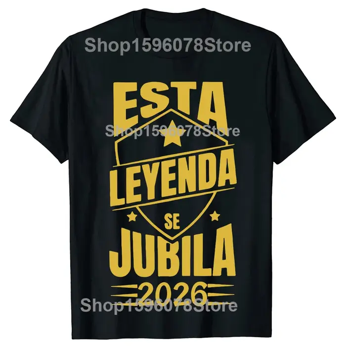 T-shirt Rétro « The Man Be Retired 2026 » – Cadeau pour Papa à la retraite – Vêtements pour Hommes 100% Coton Doux – T-shirts Décontractés Unisexe – Taille EU