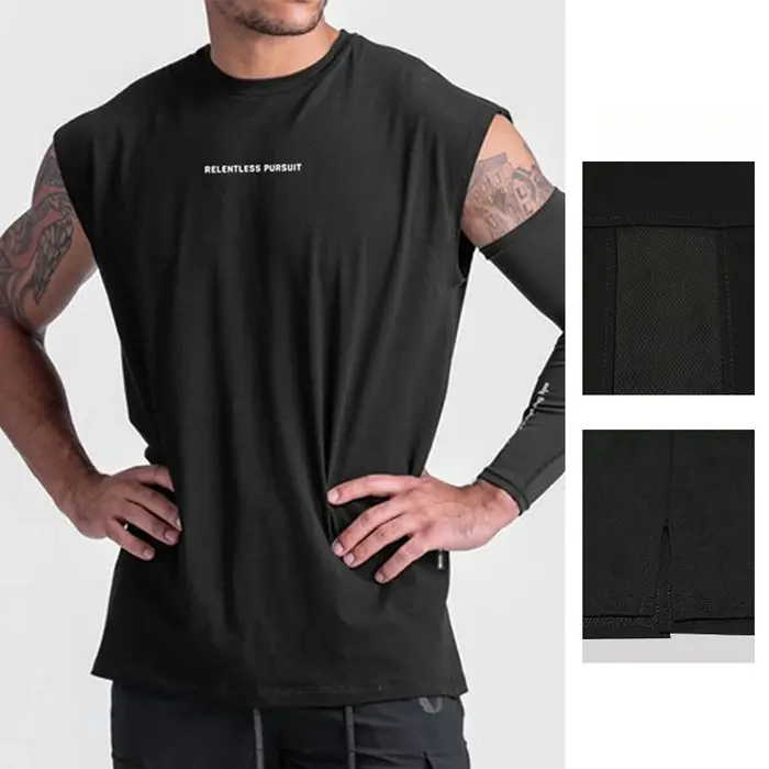 Débardeur coupe musculaire pour hommes, chemises de gymnastique respirantes à séchage rapide, vêtements de sport, course à pied, plage, entraînement, musculation, été