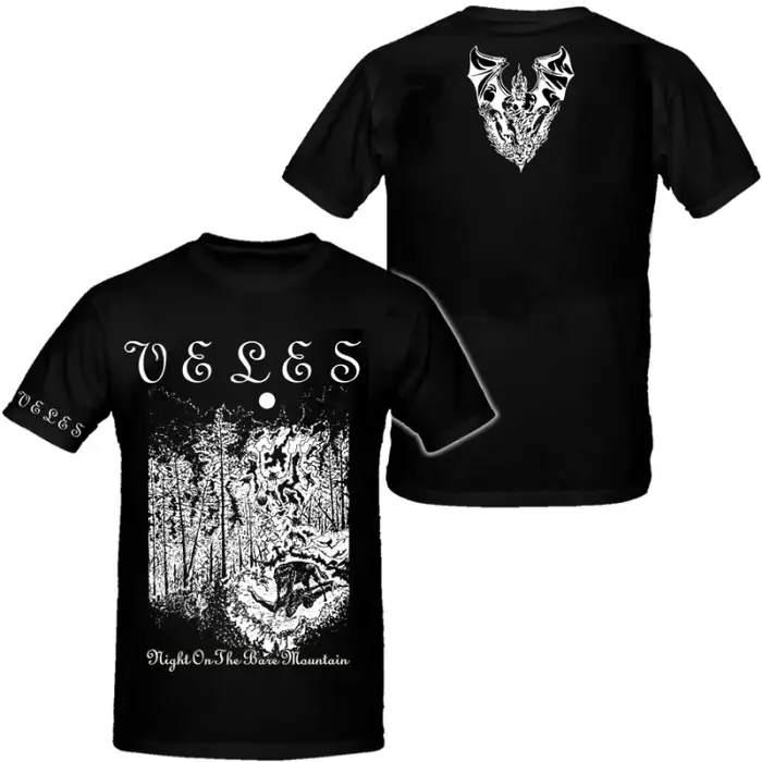 Veles Night on The Bare Mountain T-shirts Hip Hop Heavy Metal pour hommes, chemise en coton unisexe,