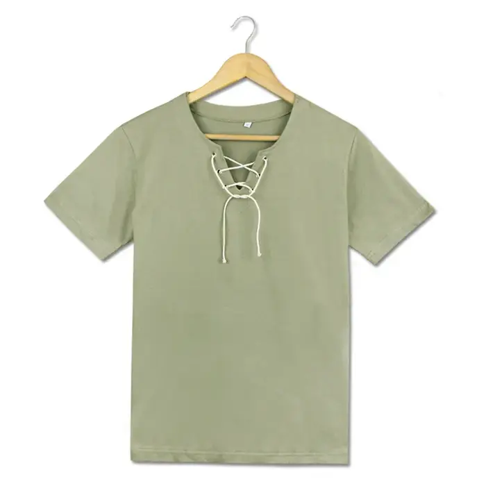 T-shirt à manches longues/courtes de couleur verte/grise, costume de cosplay Eren Jaeger, chemise dé