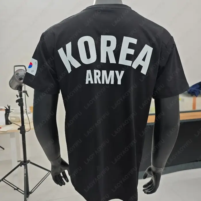 Corée armée classique Tech hommes femmes t-shirt ROKA militaire formation physique hauts mode été St