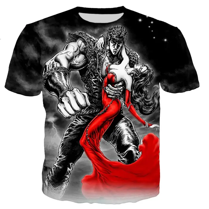 Poing de la étoile du nord Kenshiro hommes/femmes nouvelle mode Cool 3D imprimé T-shirts Style décontracté t-shirt haut livraison directe