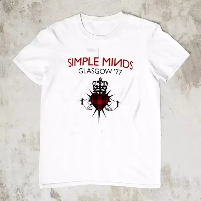 Hommes T-Shirt chaud nouveau Simple Minds Tour 2025 coton T-shirt unisexe surdimensionné T-shirst ma