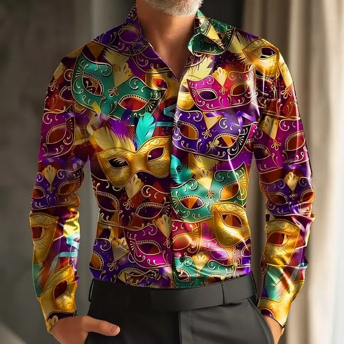 Chemise à manches longues pour hommes