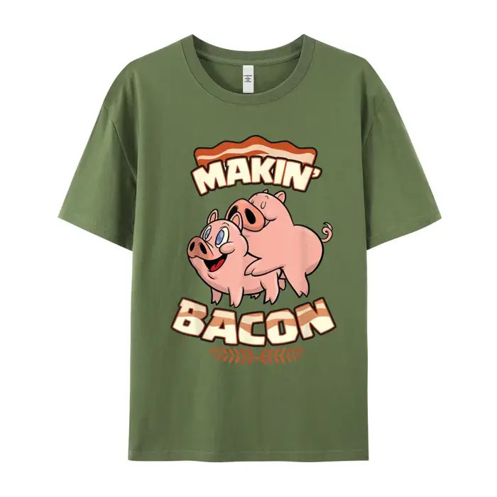 Makin Bcopropriété-T-shirt à manches courtes et col rond en pur coton