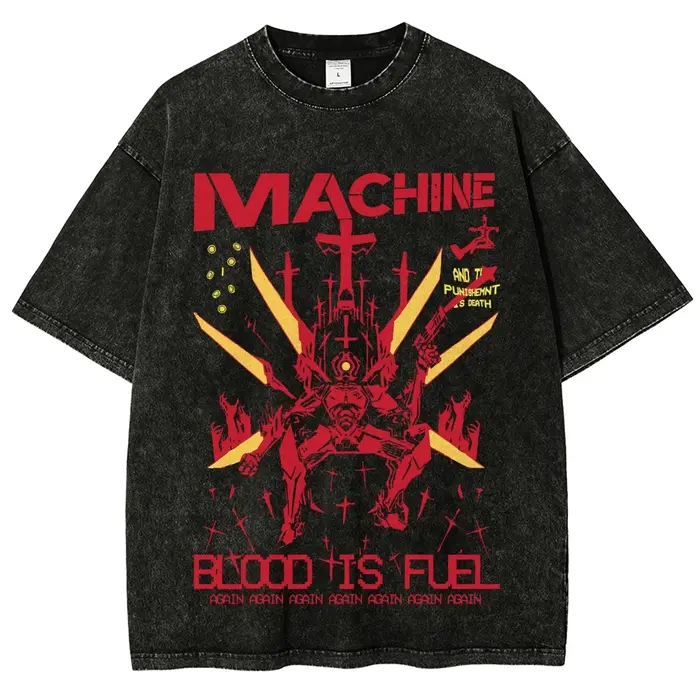 T-shirt délavé modèle Ultrakill