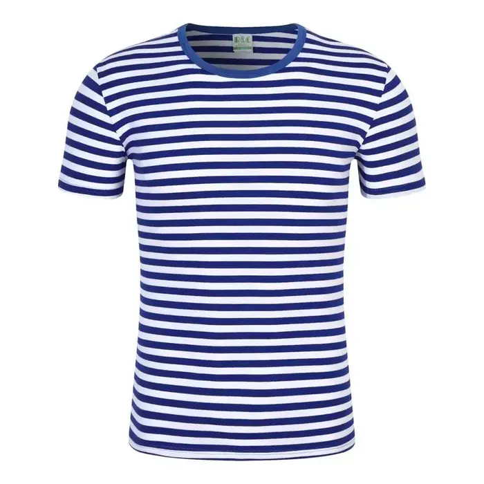 T-shirt rayé à manches courtes pour homme