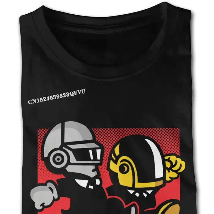 Noël Daft Bros Daft Punk t-shirts pour hommes sur mesure Style gothique Anime t-shirt rétro coton équipage chemise livraison directe