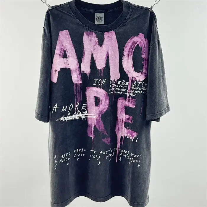 Lavé Saint Amore est amour T-Shirts hommes femmes meilleure qualité unisexe t-shirt
