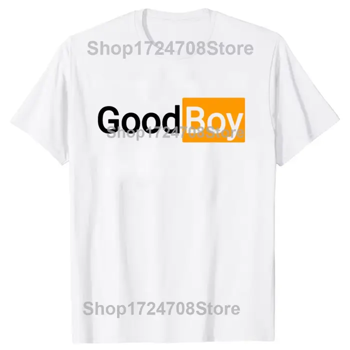 Drôle bon garçon imprimé graphique T-shirts hommes femmes mode t-shirt décontracté 100% coton ample
