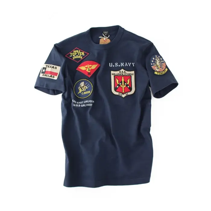 WW2 Top Gun O cou militaire pilote de l'armée de l'air Patch femme homme T-shirt WAPPEN BADGES été T