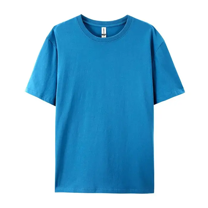 T-shirts amples en coton solide pour hommes et femmes