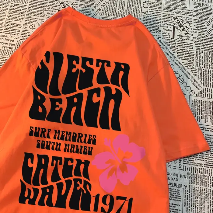 Sieste plage attraper vagues 1971 hommes femmes T-Shirts respirant été