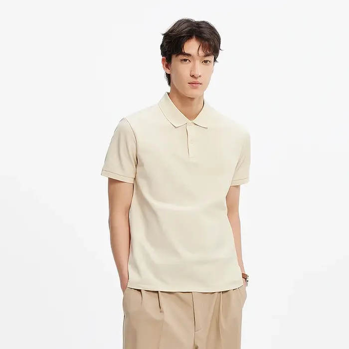 Polo Homme Semir Anti-Transpiration Couleur Unie Manches Courtes T-Shirt Été 2025 Nouvelle Collection Coupe Slim pour Tenue Active