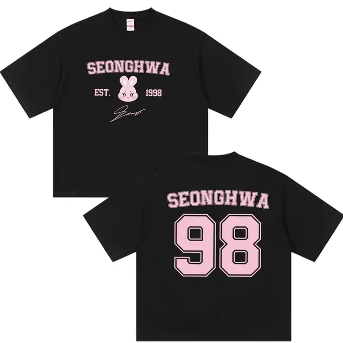T-shirt Unisexe Kpop ATEEZ 2026 – Nouveauté Décontractée de Haute Qualité à Manches Courtes, Style H