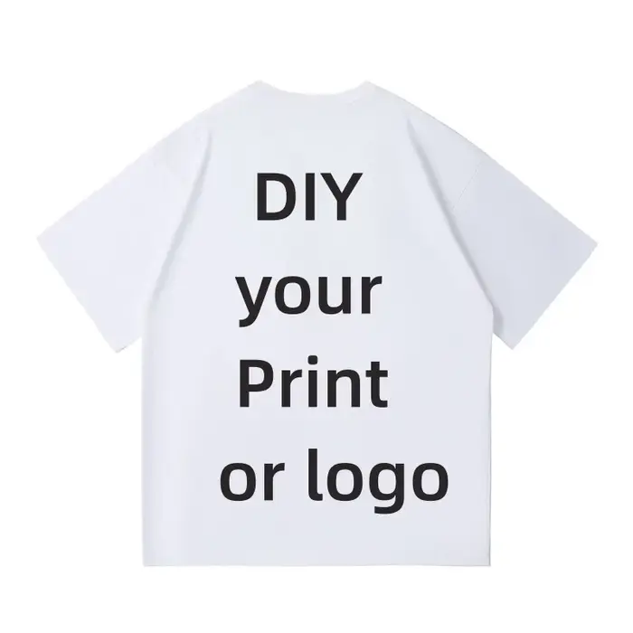 ZAZOMDE-T-shirt personnalisé 100% coton pour hommes et femmes, faites votre logo design, grande tail