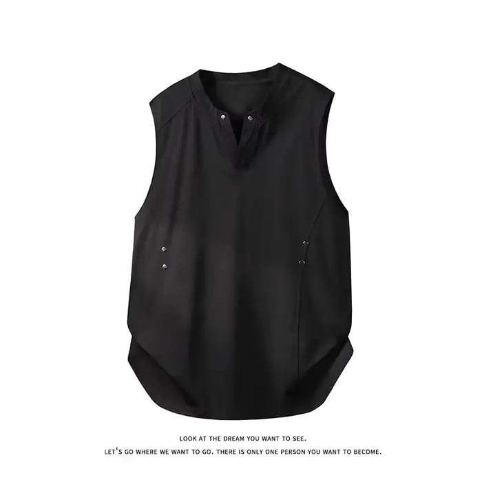 T-shirt oversize pour homme 2026 NOUVEAU – Design personnalisé, coupe ample, débardeur sans manches 