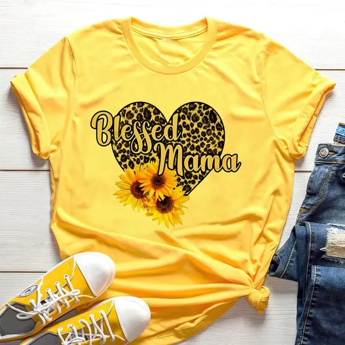 T-shirt jaune pour femmes
