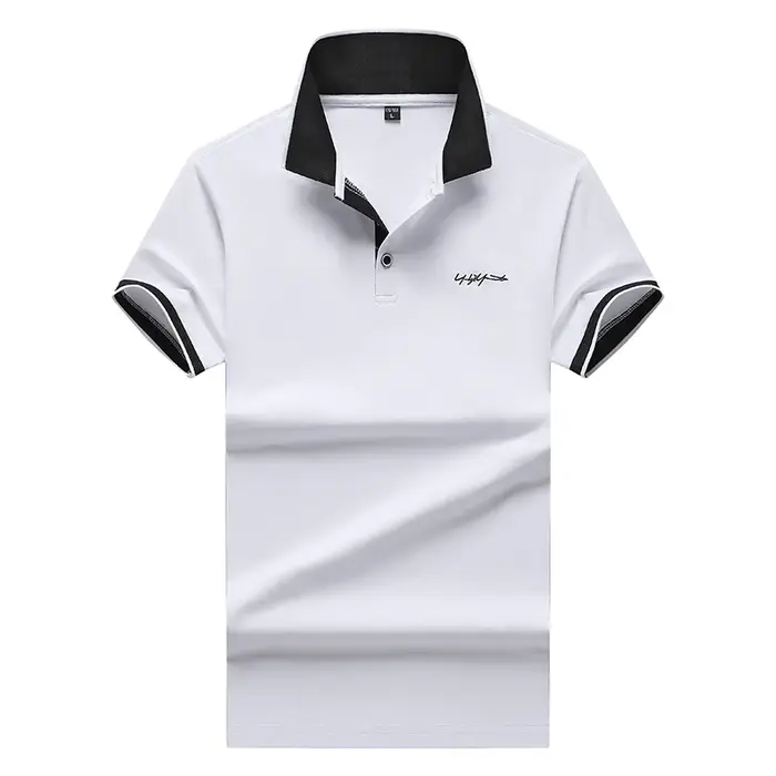 Polo de golf en coton pour homme, motif girafe, broderie de qualité, manches courtes, décontracté, p