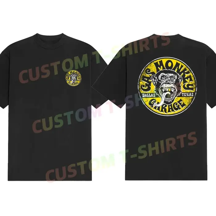 T-shirt décontracté pour hommes, avec Logo circulaire Gas Monkeys Garage Hot Rods, graphique, sport 