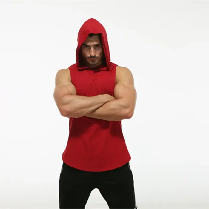 MRMT 2026 Nouveau T-shirt sans manches à capuche en coton pour homme