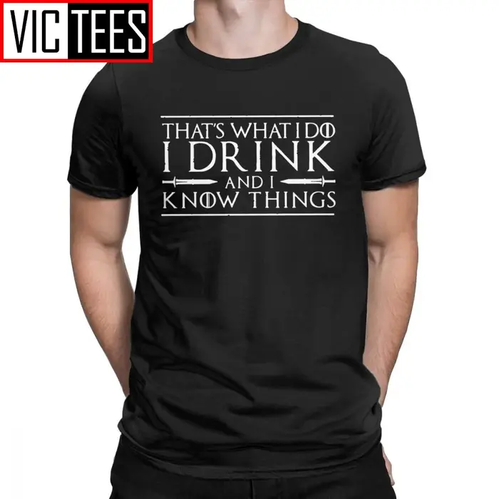 T-shirt noir en coton pour homme