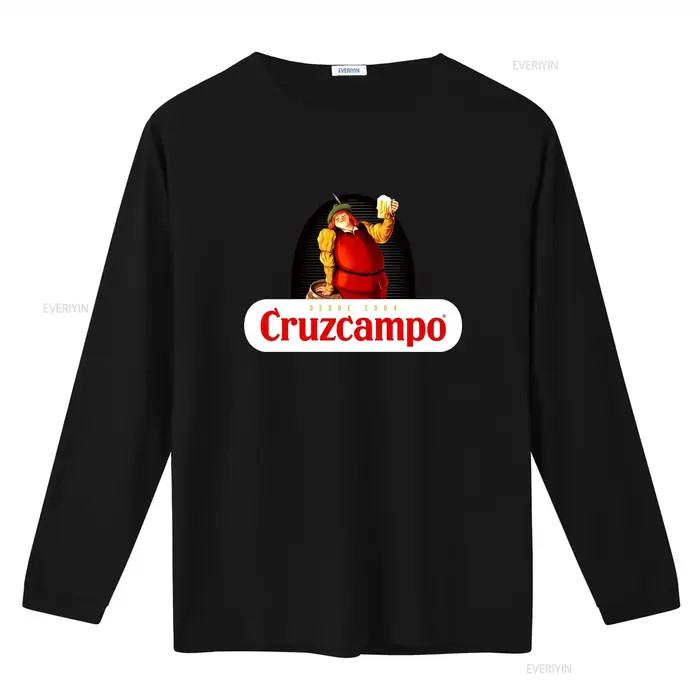 T-shirt Cruzcampo Vintage Beer Lover en coton classique pour Noël