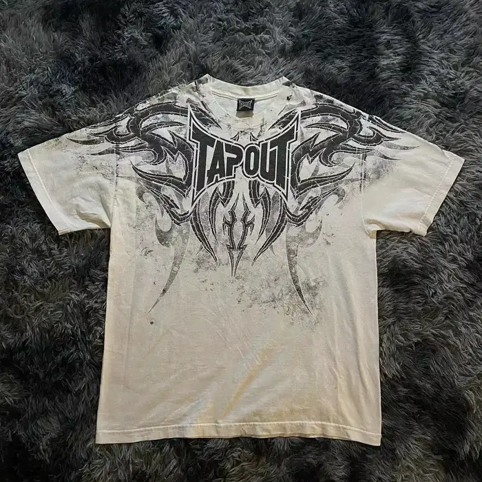 2000s Tapout Hip Hop Skull Graphic t shirts Men Streetwear Goth Tops Men Clothes Casual Gothic Overs