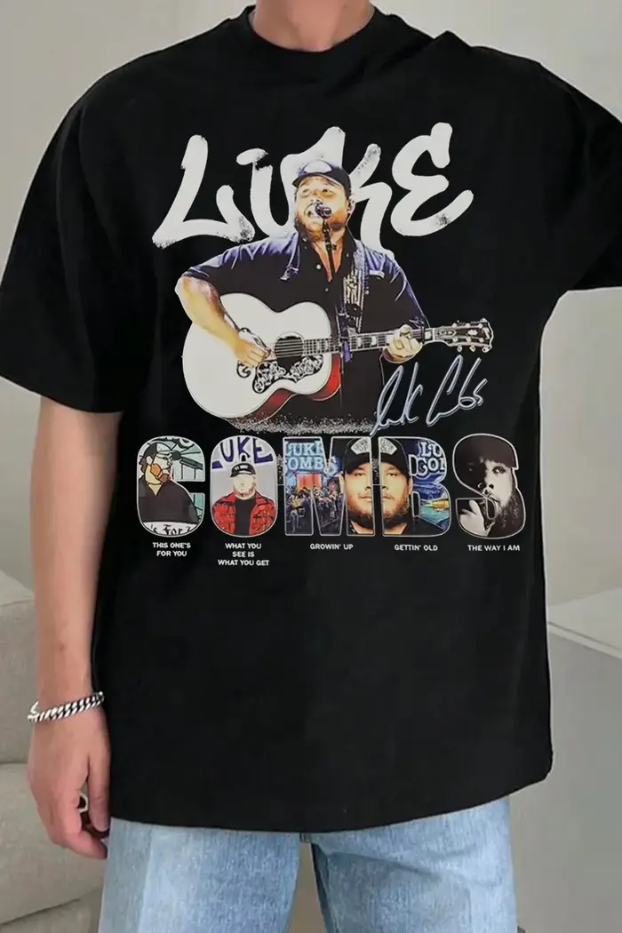 T-shirt graphique rétro 2026 Luke Combs pour hommes et femmes